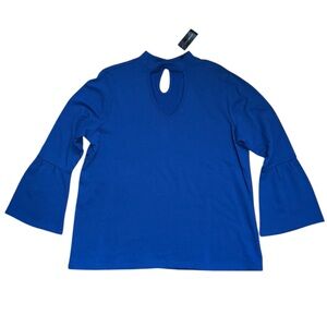 Lane Bryant Choker Keyhole Top with Bell Sleeves - size 14/16‎ NWT